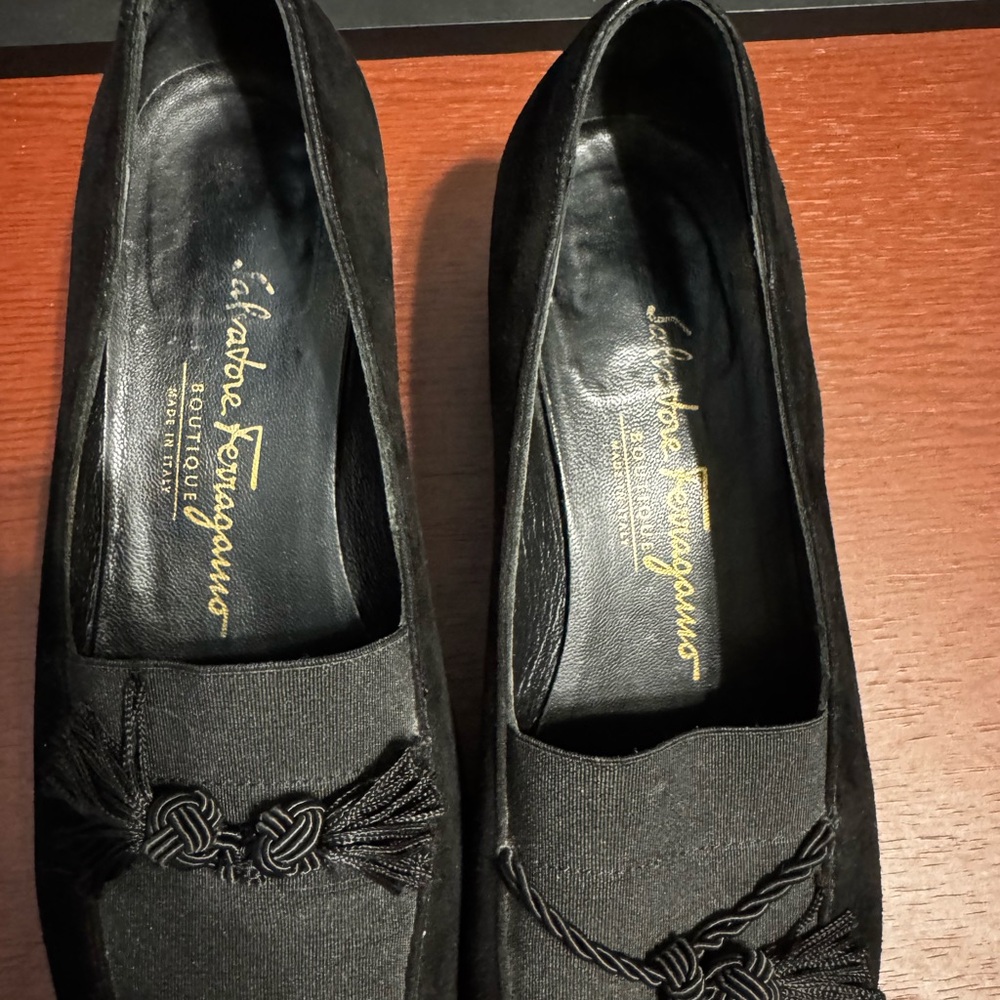 Salvadore Ferragamo Black Tassel Loafers - Picture 3 of 8